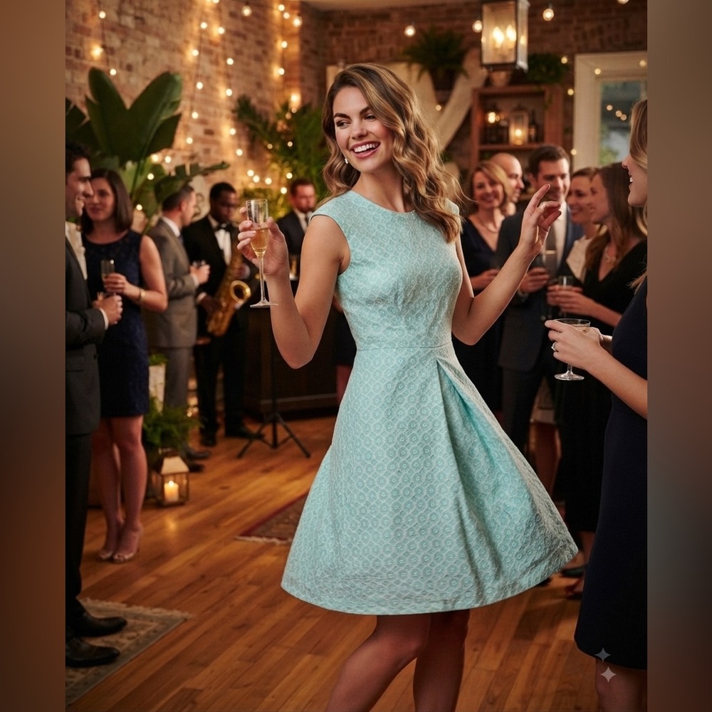 Evan Picone pretty blue dress